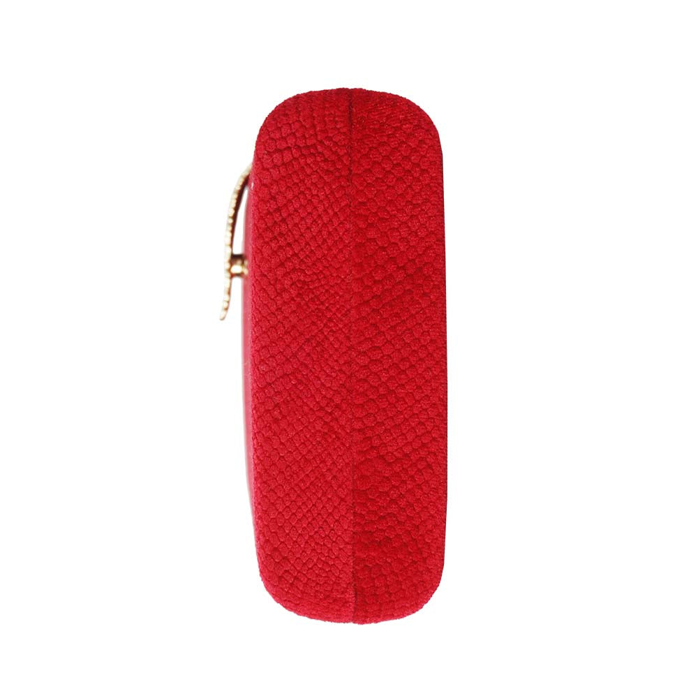 Icing Velvet Clutch Bag – Bombshell Red