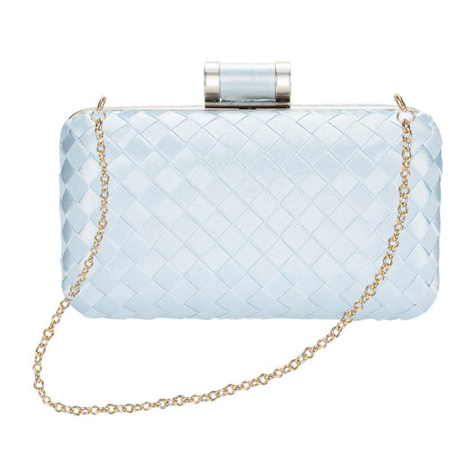 Icing Woven Clutch Bag – Chic to Be Me (Baby Blue)