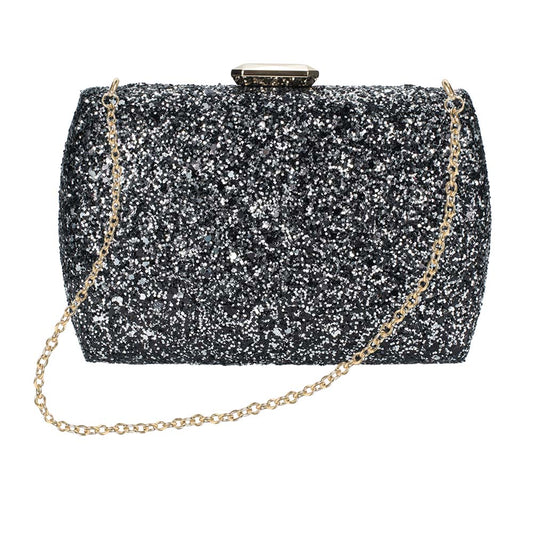 Icing Starry Clutch Bag – Evening Under the Stars (Black)