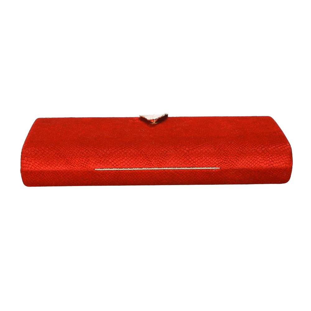 Icing Velvet Clutch Bag – Bombshell Red