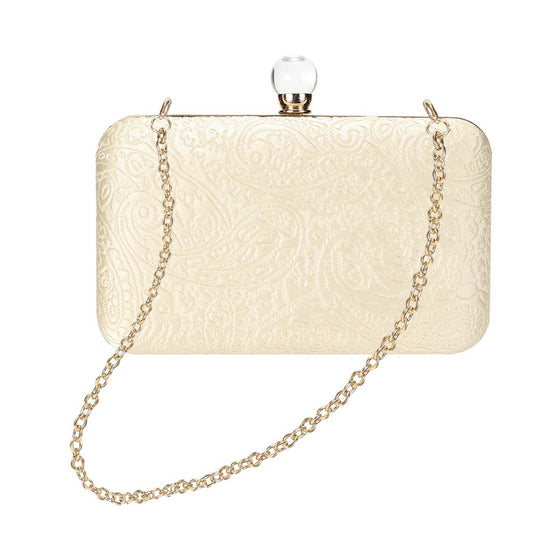 Icing Printed Clutch Bag – Red Carpet Glam