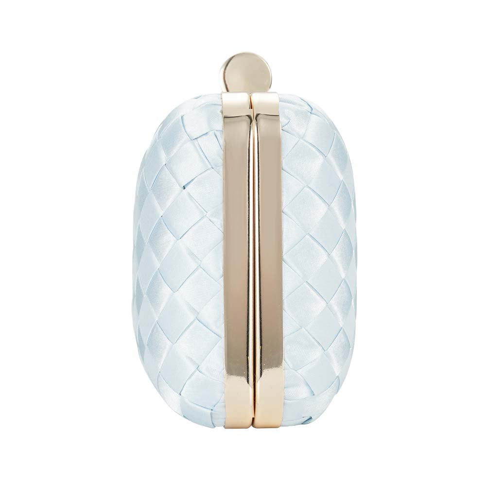 Icing Woven Clutch Bag – Chic to Be Me (Baby Blue)
