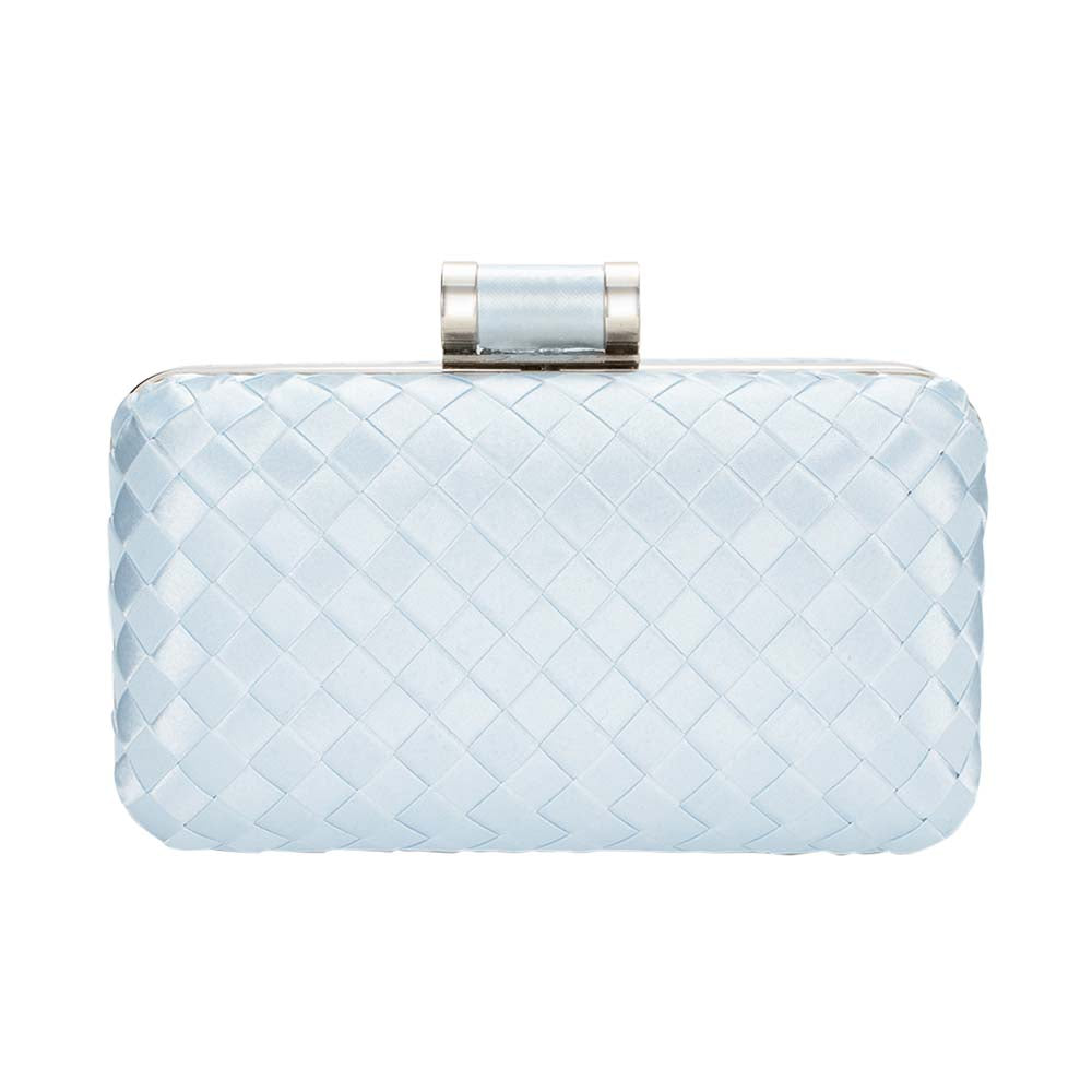 Icing Woven Clutch Bag – Chic to Be Me (Baby Blue)