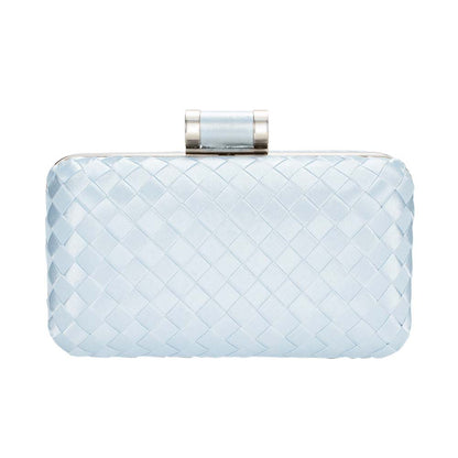 Icing Woven Clutch Bag – Chic to Be Me (Baby Blue)