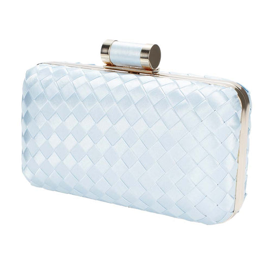 Icing Woven Clutch Bag – Chic to Be Me (Baby Blue)