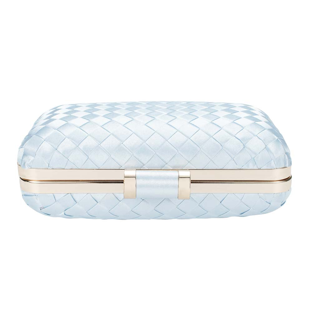 Icing Woven Clutch Bag – Chic to Be Me (Baby Blue)