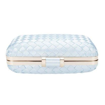 Icing Woven Clutch Bag – Chic to Be Me (Baby Blue)