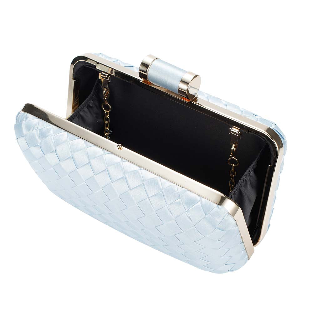 Icing Woven Clutch Bag – Chic to Be Me (Baby Blue)