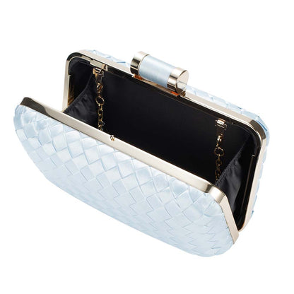 Icing Woven Clutch Bag – Chic to Be Me (Baby Blue)